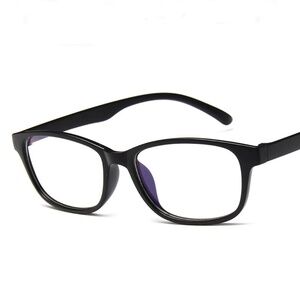 **JAMYA* Matte Black Shaped Fashion Eyewear Frames